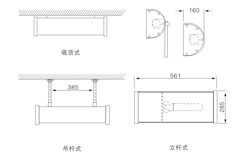 NFE9180 防眩應(yīng)急泛光燈產(chǎn)品尺寸 